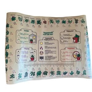 Vintage 1977 Tuppercraft Plant Care Sheet  Dart Industries Plant Station Plastic